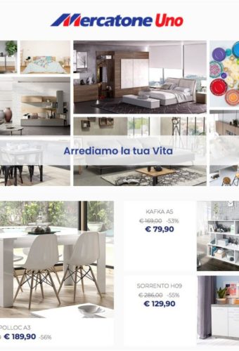 Volantino Mercatone Uno fino al 31 dal 1 Maggio 2019