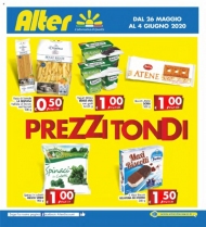 Volantino Alter Discount Prezzi Tondi dal 26/05 al 4/06/2020