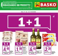 Volantino Basko 1+1 Gratis dal 9/06 al 22/06/2020