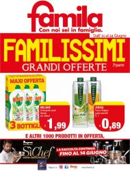 Volantino Famila Grandi Offerte dall’11/06 al 24/06/2020