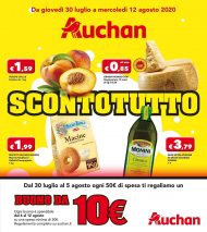 Volantino Auchan Sconto Tutto fino al 12/08 dal 30/07/2020