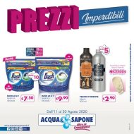 Volantino Acqua e Sapone Prezzi Imperdibili dall’11/08 al 30/08/2020