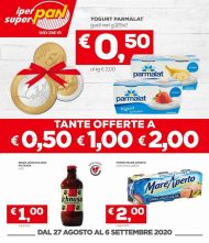 Volantino Pan Tante Offerte a 0.50€ 1€ e 2€ dal 27/08 al 6/09/2020
