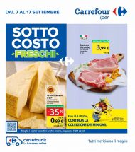 Volantino Carrefour Sottocosto fino al 17/09 dal 7/09/2020