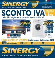 Volantino Sinergy Sconto Iva fino al 30/09 dall’11/09/2020