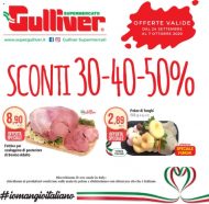 Volantino Gulliver Sconti 30% 40% 50% dal 24/09 al 7/10/2020