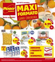 Volantino Penny Market Maxi Formato fino all’11/10 dal 5/11/2020