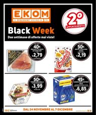 Volantino Ekom Black Week dal 24/11 al 7/12/2020