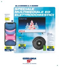 Volantino Esselunga Speciale Elettrodomestici dal 30/11 al 31/12/2020