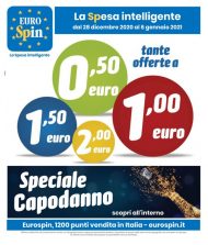Volantino Eurospin Speciale Capodanno fino al 6/01/2021 dal 28/12/2020