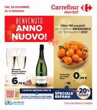 Volantino Carrefour Market Anno Nuovo dal 28/12/2020 al 6/01/2020