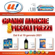 Volantino Unes Grandi Marche Piccoli Prezzi dal 6/01 al 19/01/2021