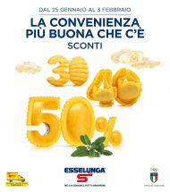 Volantino Esselunga Sconti 30% 40% 50% dal 25/01 al 3/02/2021