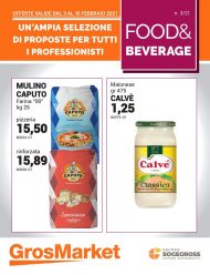 Volantino SoGeGross Food&Beverage dal 3/02 al 16/02/2021