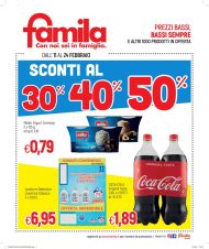 Volantino Famila Sconti al 30% 40% 50% dall’11/02 al 24/02/2021