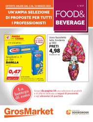 Volantino SoGeGross Food&Beverage dal 3/03 al 16/03/2021