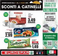 Volantino Eurospar Sconti a Catinelle dall’11/03 al 21/03/2021