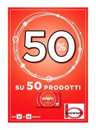 Volantino Bennet 50% su 50 Prodotti dal 15/03 al 28/03/2021