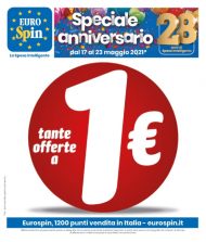 Volantino Eurospin Tante Offerte a 1€ fino al 23/05 dal 17/05/2021