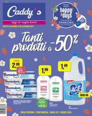 Volantino Caddy’s Tanti Prodotti al 50% dal 13/05 al 25/05/2021