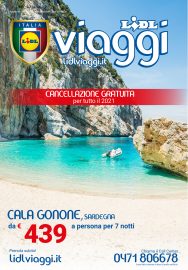 Catalogo Lidl Viaggi, offerte valide dal 1/06 al 31/08/2021