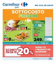 Volantino Carrefour Sottocosto Freschi fino al 28/07 dal 15/07/2021