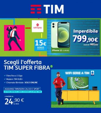 Offerte Tim Super Fibra valida dal 13/07 al 28/07/2021