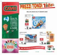 Volantino Crai Prezzi Tondi dal 29/07 all’11/08/2021