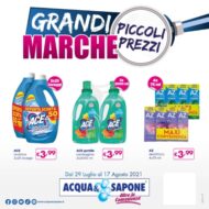 Volantino Acqua e Sapone Grandi Marche dal 29/07 al 17/08/2021