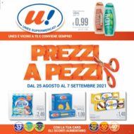 Volantino Unes Prezzi a Pezzi dal 25/08 al 7/09/2021