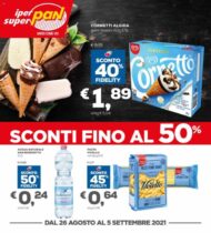 Volantino Pan Sconti fino al 50% dal 26/08 al 5/07/2021