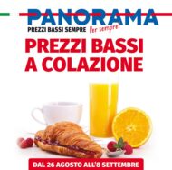 Volantino Panorama Prezzi Bassi a Colazione dal 26/08 all’8/09/2021