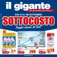 Volantino Il Gigante Sottocosto dal 9/09 al 18/09/2021