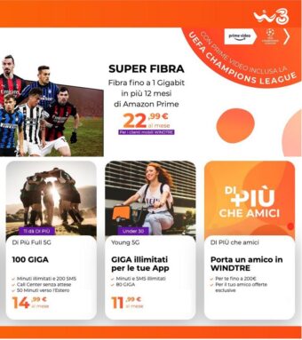 Offerte WinTre Super Fibra dal 29/09 al 13/10/2021