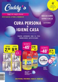 Volantino Caddy’s Cura Persona & Igiene Casa dal 14/10 al 2/11/2021