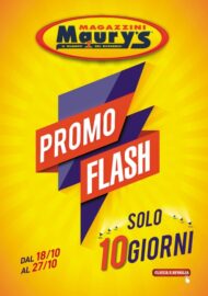 Volantino Maury’s Promo Flash dal 18/10 al 27/10/2021