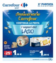 Volantino Carrefour Iper I Sapori del Lazio dal 19/10 al 28/10/2021