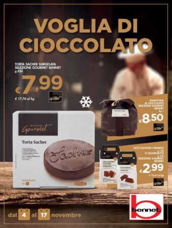 Volantino Bennet Voglia di Cioccolato dal 4/11 al 17/11/2021