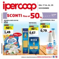 Volantino Ipercoop Sconti fino al 50% dal 17/11 al 25/11/2021