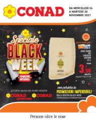 Volantino Conad Speciale Black Week fino al 30/11 dal 24/11/2021
