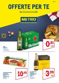 Volantino Metro Offerte Per Te dal 25/11 all’8/12/2021
