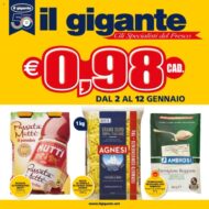 Volantino Il Gigante Offerte a 0.98€ dal 2/01 al 12/01/2022