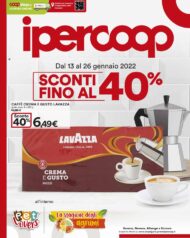 Volantino Ipercoop Sconti fino al 40% dal 13/01 al 26/01/2022