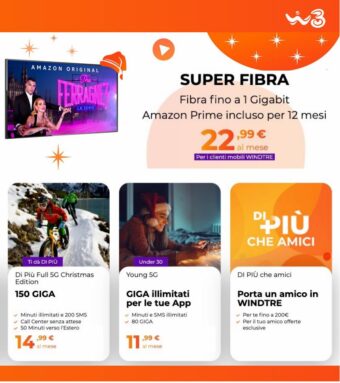 Offerte WindTre Super Fibra dall’11/01 al 25/01/2022