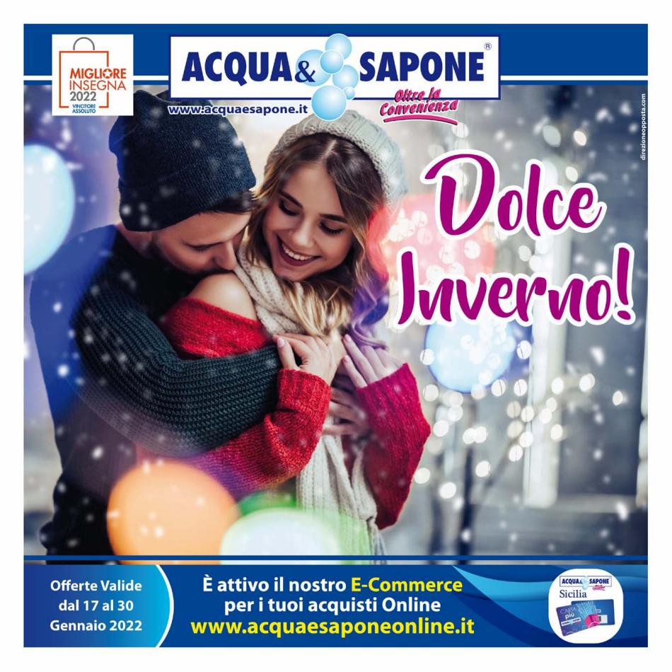 Volantino Acqua e Sapone Dolce Inverno dal 17/01 al 30/01/2022