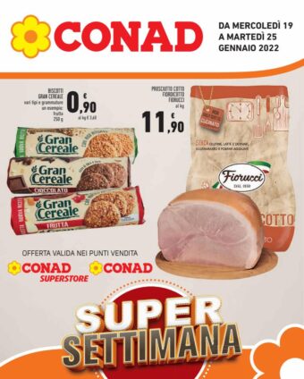 Volantino Conad Super Settimana dal 19/01 al 25/01/2022