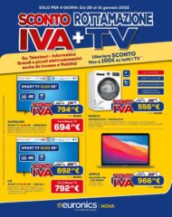 Volantino Euronics Sconto Iva+ Rottamazione Tv fino al 31/01/2022