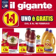 Volantino Il Gigante 1+1 Gratis dal 3/02 al 16/02/2022