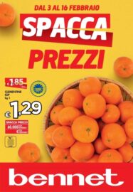 Volantino Bennet Spacca Prezzi dal 3/02 al 16/02/2022