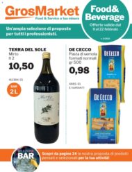 Volantino SoGeGross Food&Beverage dal 9/02 al 22/02/2022
